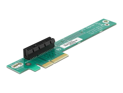 Riser Card PCI Express x4 > x4 90° left angled - delock.israel