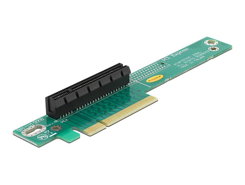 Riser Card PCI Express x8 > x8 90° left angled - delock.israel