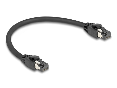 RJ45 Network Cable Cat.8.1 S/FTP up to 40 Gbps black - delock.israel