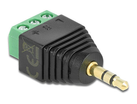 Adapter Stereo plug 3.5 mm > Terminal Block 3 pin - delock.israel