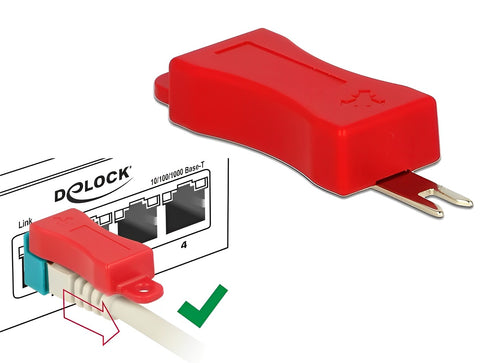 Tool for RJ45 Secure Clip 4 pieces - delock.israel