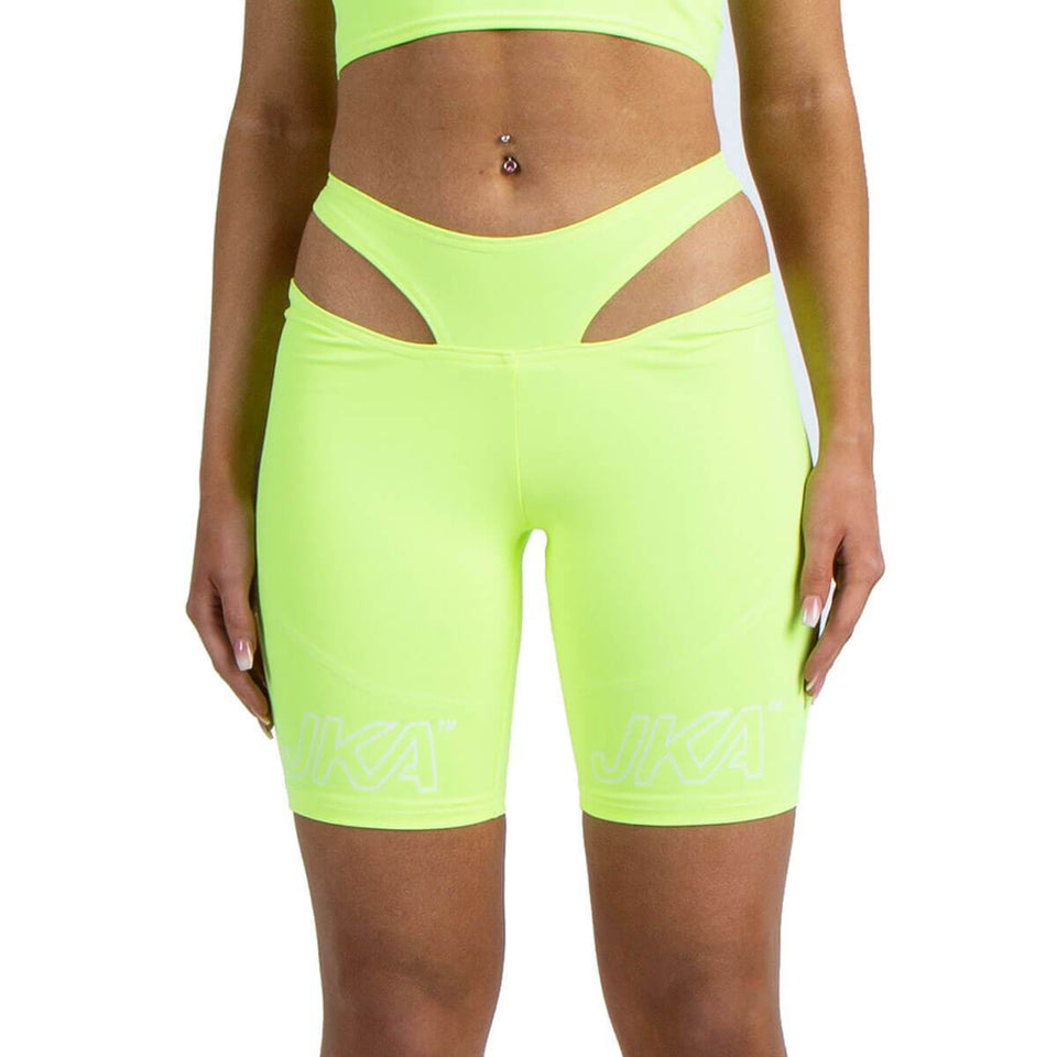 lime green cycling shorts
