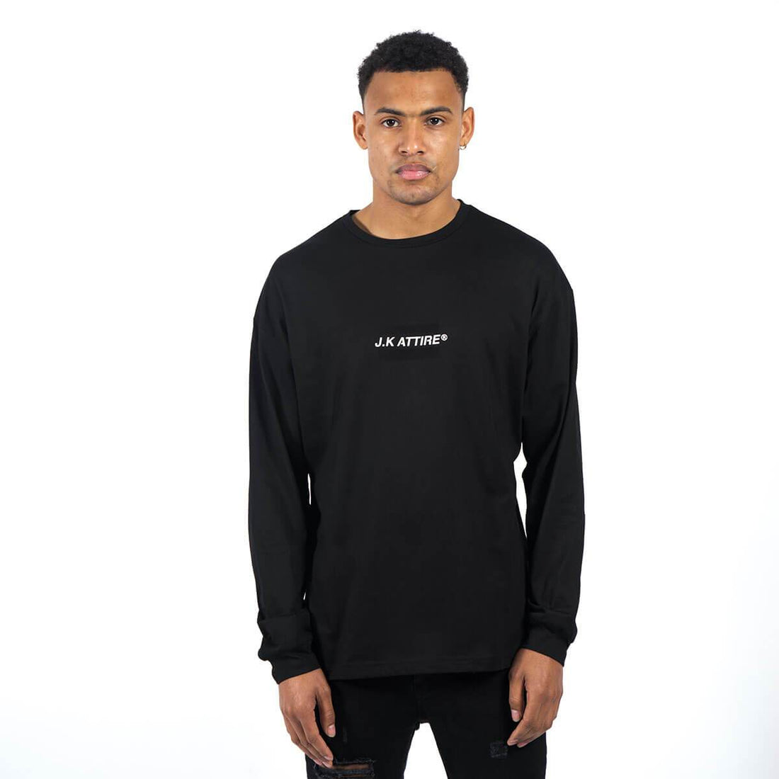 JK Attire Logo Long Sleeve T-Shirt - Black/White – archivedirect