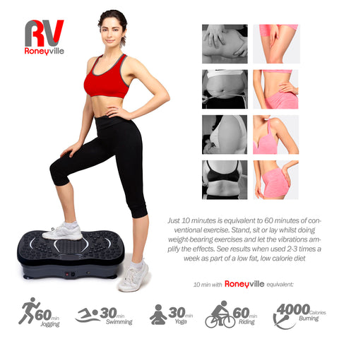 roneyville 8-in-1 vibration plate just 10 mins fitness