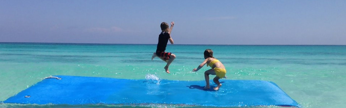 fun float floating water mat