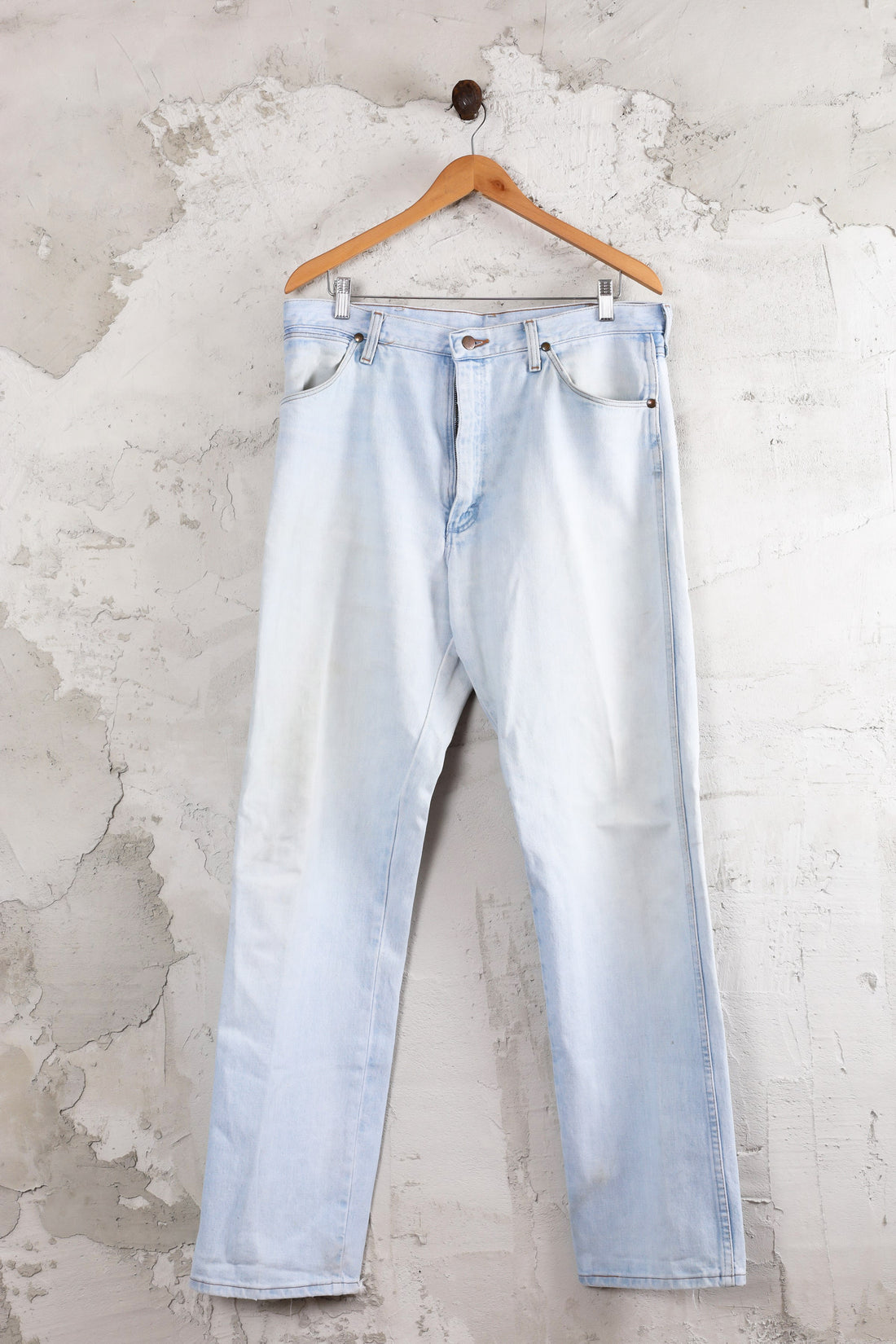 Vintage Thrift Made in USA Wrangler Jeans | Denim | Light Wash – The Green  Closet