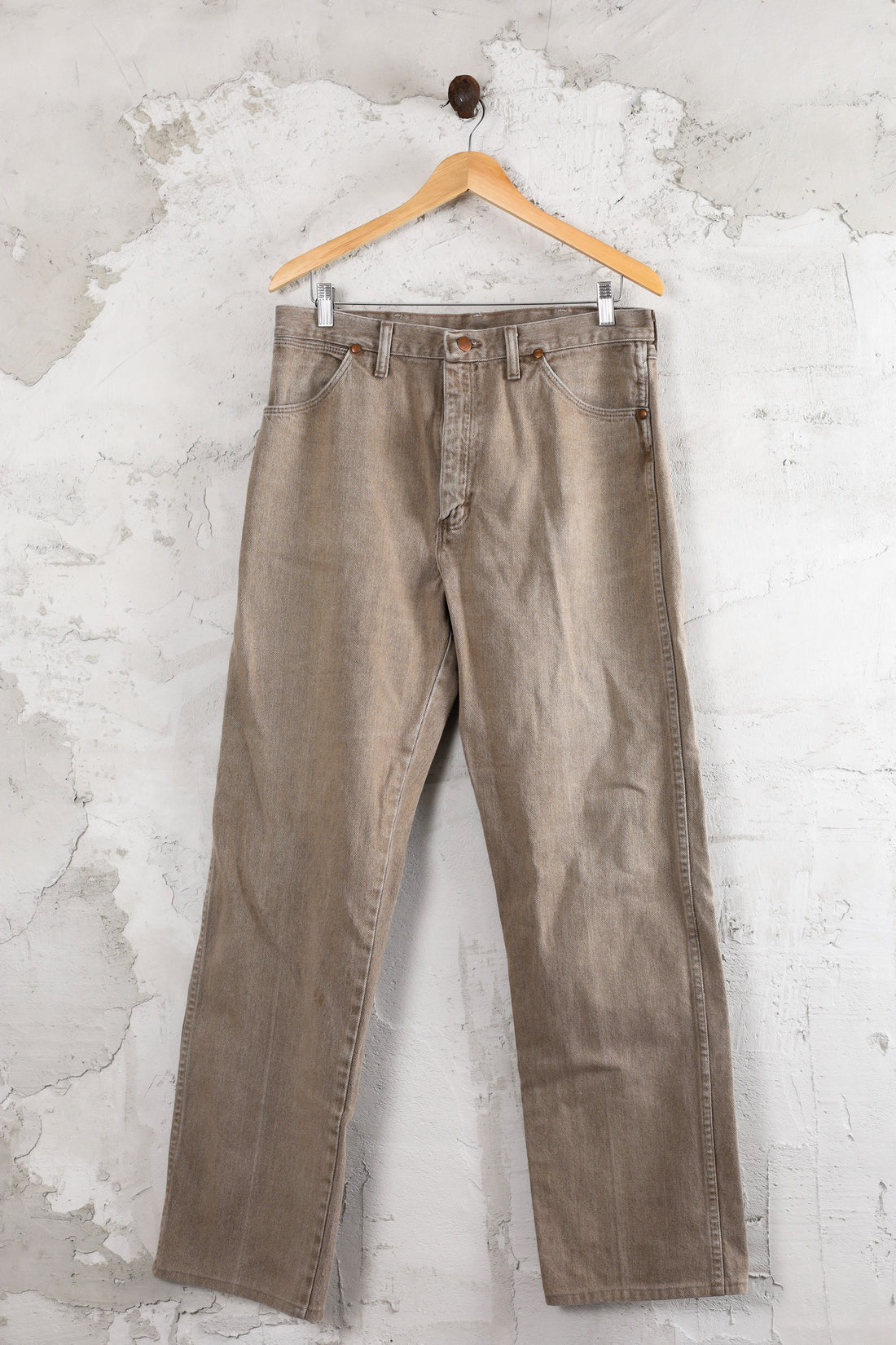 Vintage Thrift Made in USA Wrangler Jeans | Sand Wash | Denim – The Green  Closet