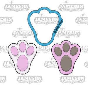 easter bunny feet template