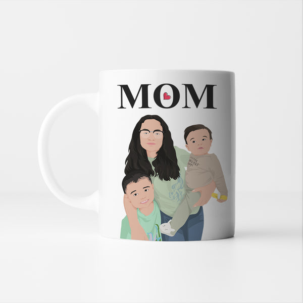 Boy Mom Mothers Day Gift Idea From Son White Coffee Mug - Teejournalsus