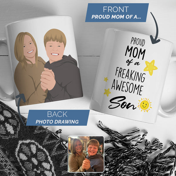 I Am A Lucky Mom I Have A Crazy Son Mug, Mothers Day Present Ideas