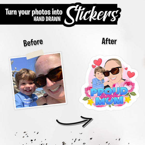 Custom Baby Face Stickers – Personalized Drawing Gifts