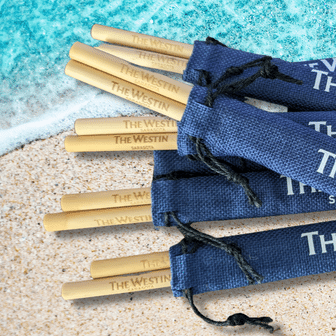 The Westin branded pouch straw pouch combo