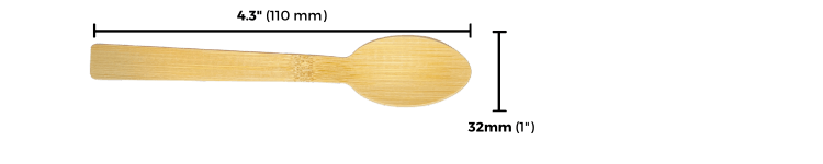 Bamboo taster spoon icon