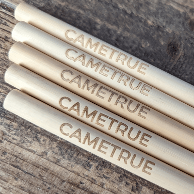 Cametrue laser engraved drinking straw