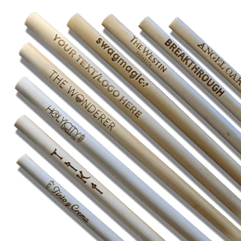 Laser Engraved Reed Straws