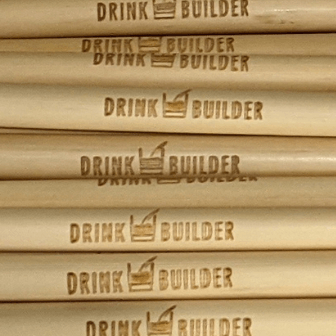 Drink Builder laser engraved drinking straw
