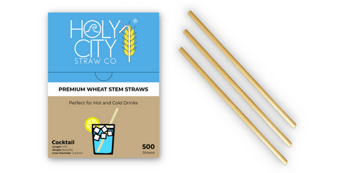 Cocktail Wheat Drinking Straw Sample