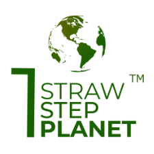 One Straw One Step One Planet Initiative - Plastic Straw Ban Member Badge