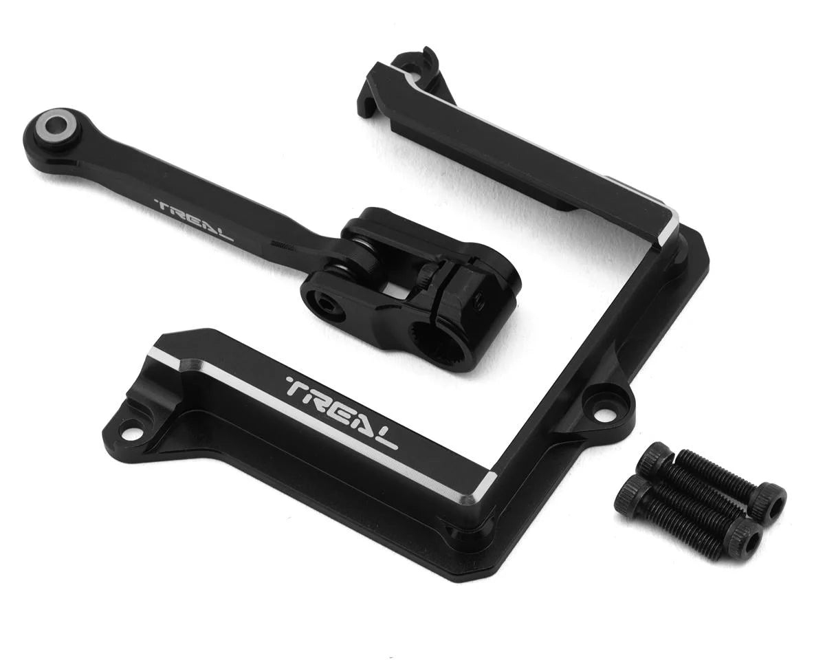 Aluminum Steering Servo Horn Tie Rod Link & Mount Set for Traxxas® Maxx® & Maxx Slash® (Black) (25T)