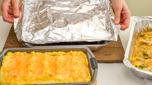 Aluminum foil radiant barrier in cooking