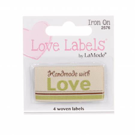 Iron On Love Labels Made with love by MOM