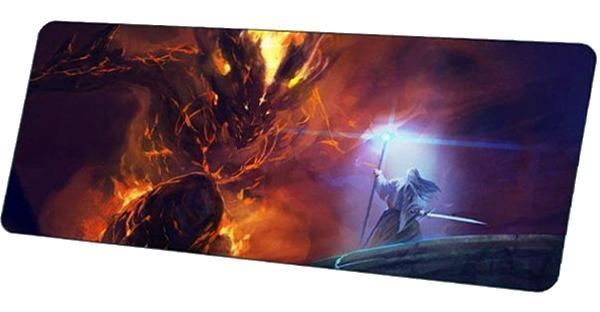 Tapis de souris XXL Harry Potter baguette en main - 90x40 cm / 2 mm