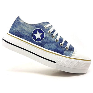 all star jeans plataforma