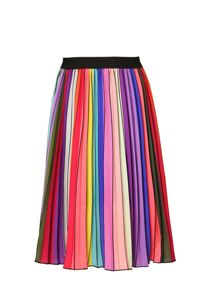 Hannah Banana | Girls Rainbow Pleated Midi Skirt – myhannahbanana