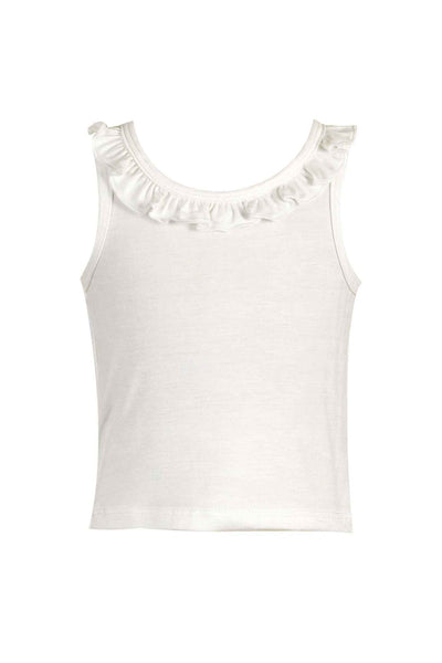 Fashion Mfed White Star Print Little Girl Tank