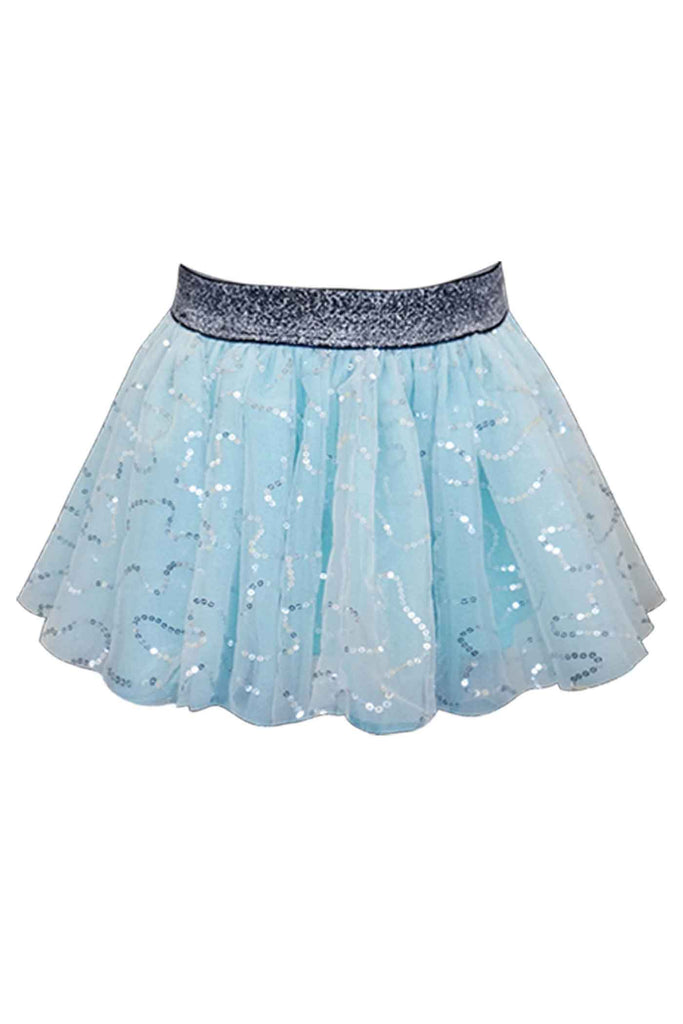 Baby Sara | Little Girls Silver Sequin Embroidered Tutu Skirt ...