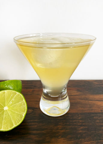 Honey simple syrup, pear margarita cocktail recipe