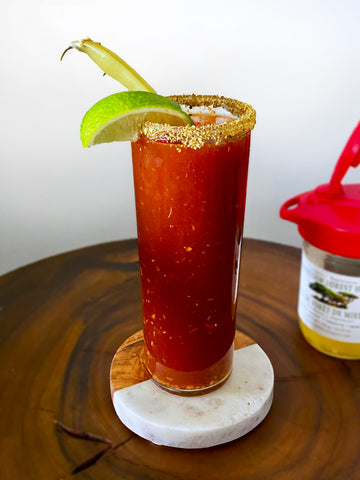 Hot Honey whiskey Caesar cocktail recipe - Ceasar cocktail 