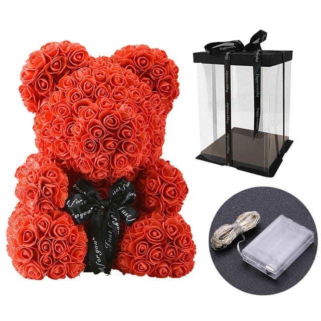 foam flower teddy bear