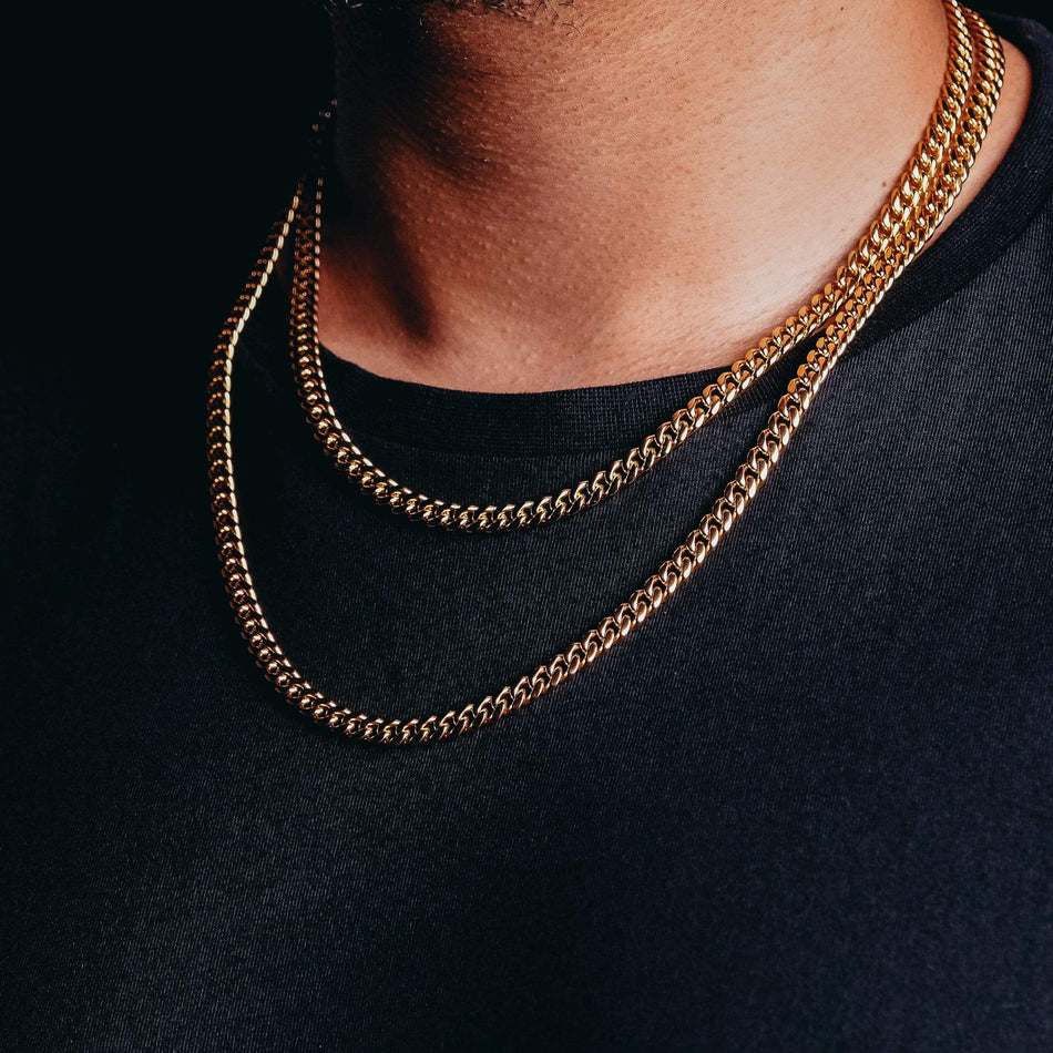 6mm Premium Gold Miami Cuban Chain– Jewellerykings