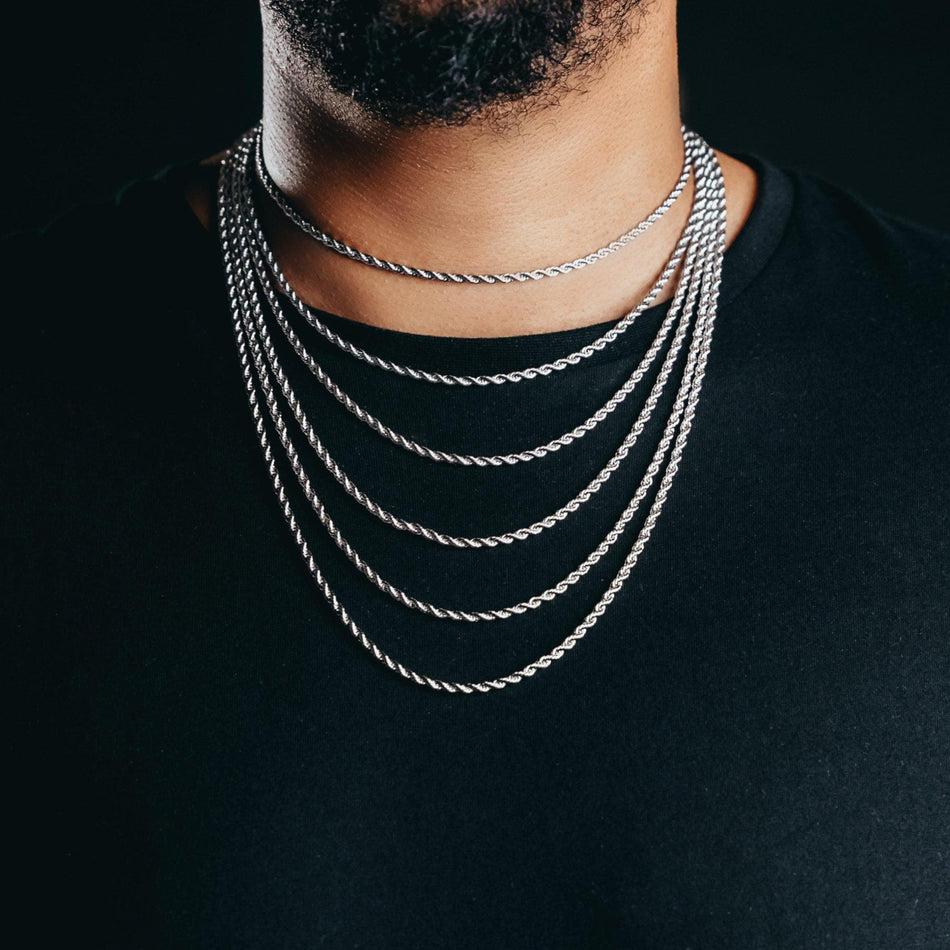 20 inch white gold chain