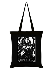 The Sorceress Black Tote Bag