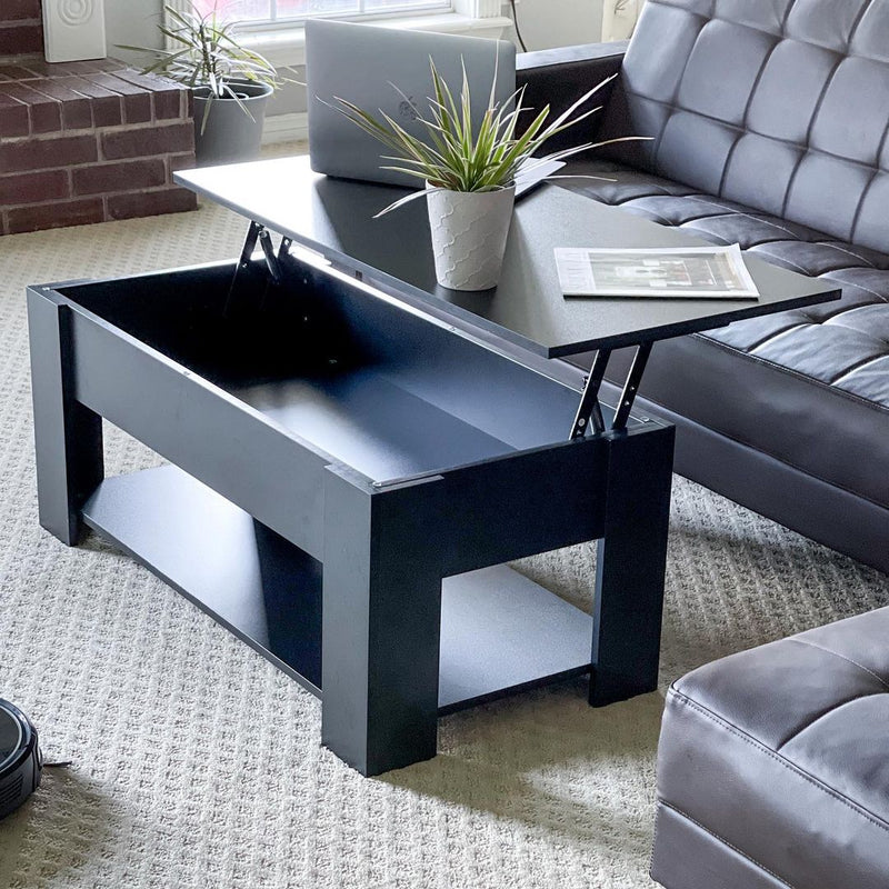 blue lift top coffee table