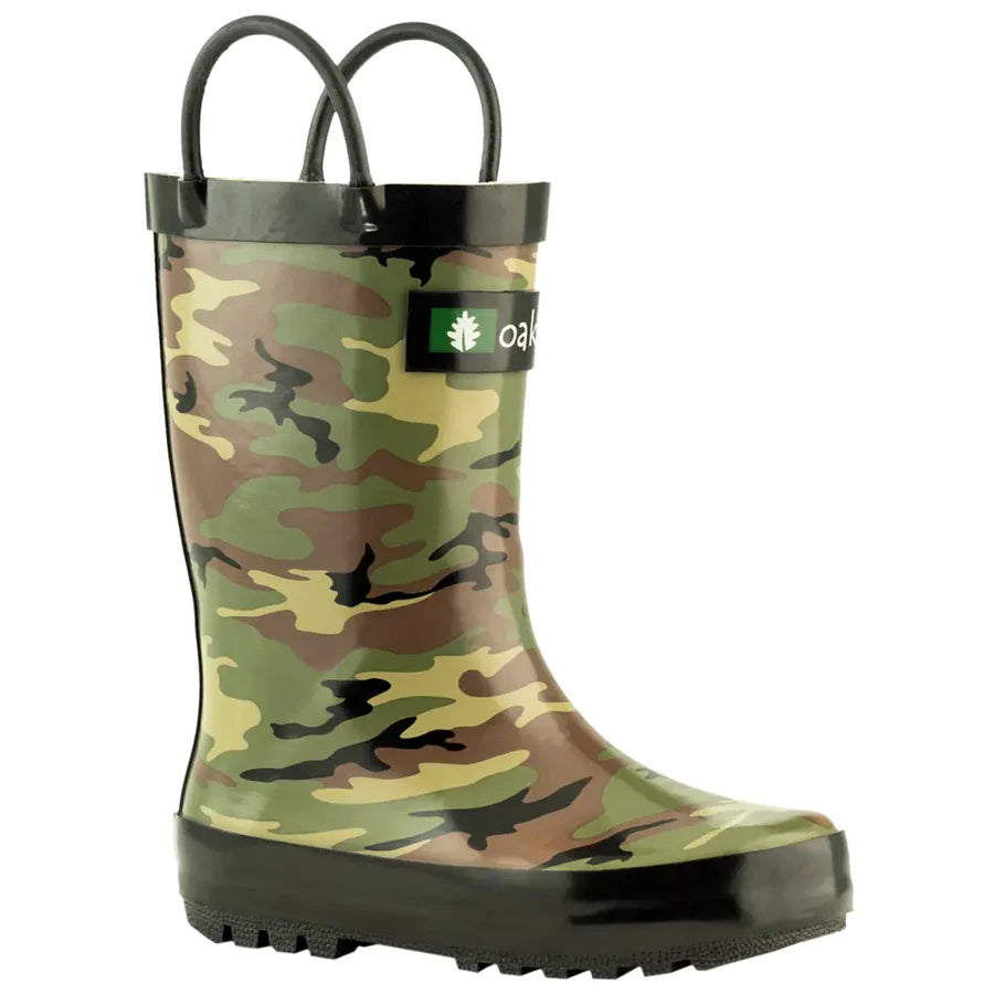 Boys' Army Camo Rainboot