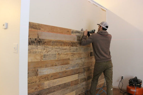 Installing a Reclaimed Wood Accent Wall