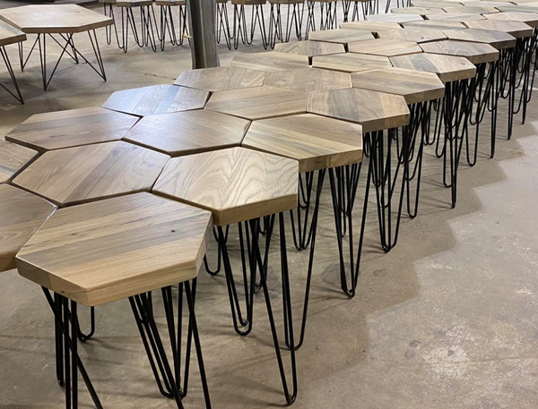Dakota Timber Co Solid Wood Tables - Hex Tables