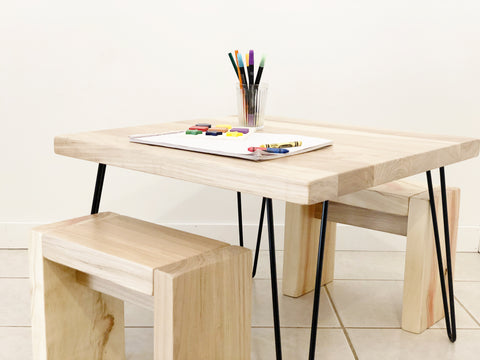 timber kids table