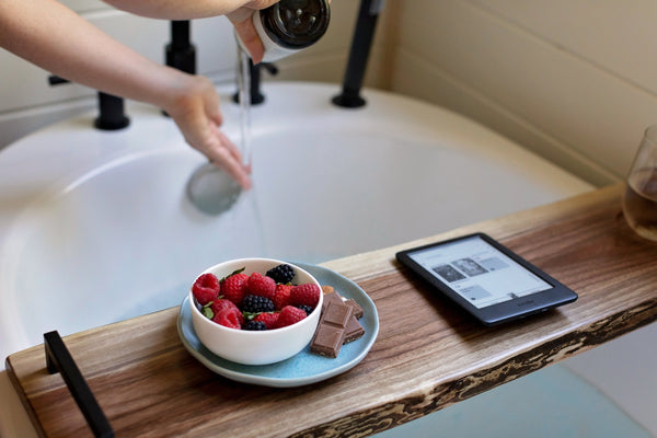 Black Walnut Bath Board - Wood Board for Bathtub