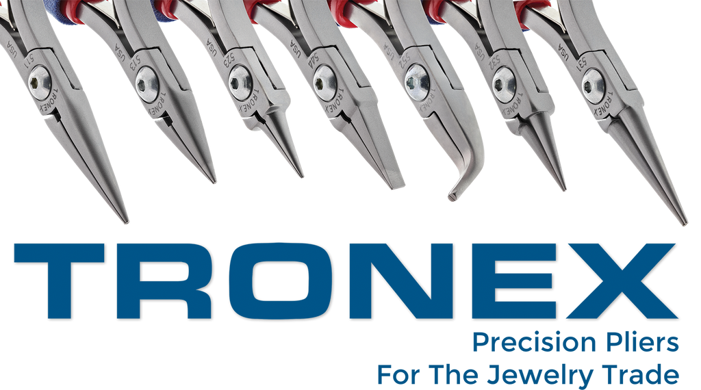 Tronex P742S Flat Nose Pliers Wide Step Tips with Long, Serrated Jaw