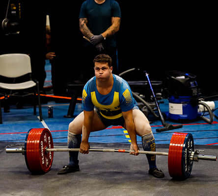 Korrekt teknik for sumo dødløft - Startposition