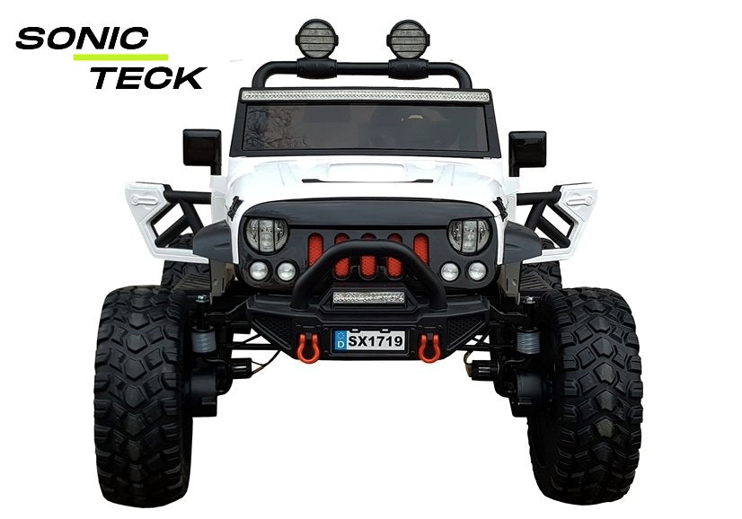 Monster Jeep Wrangler 4x4 Off-Road w/ Big Rubber Wheels & Lifted Suspe —  Sonic Teck