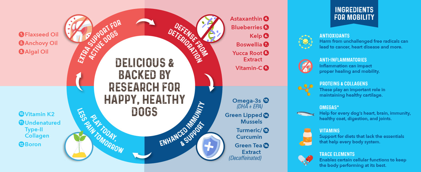 Delicious & Backed by Research for Happy, Healthy Dogs.