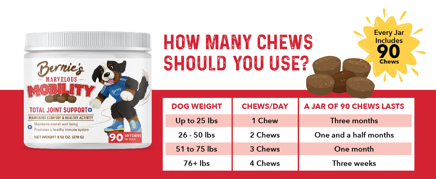 90 Chews in Every Jar.