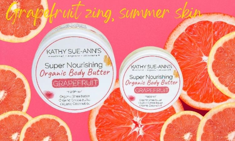 Natural and organic mini body butter grapefruit natural scents and oils