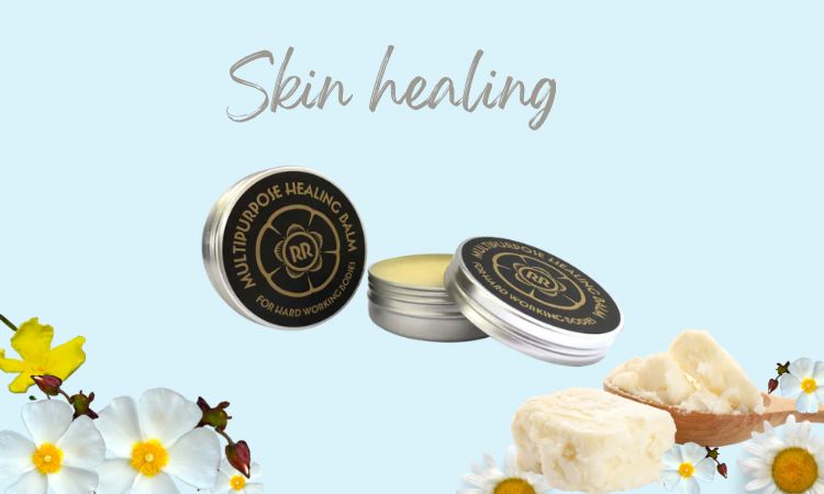 Organic and natural all round healing balm for skin problems, dry patches and rashes from Rock Rose