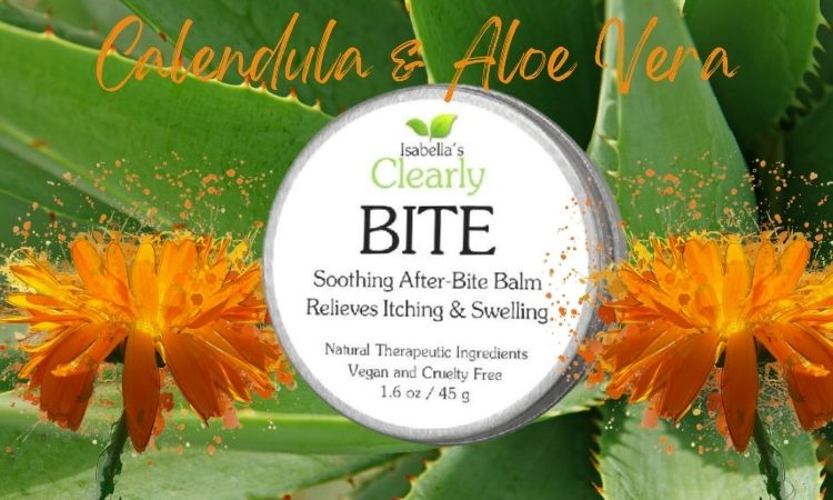 Bug and bit soothing balm natural, organic relief with Calendula